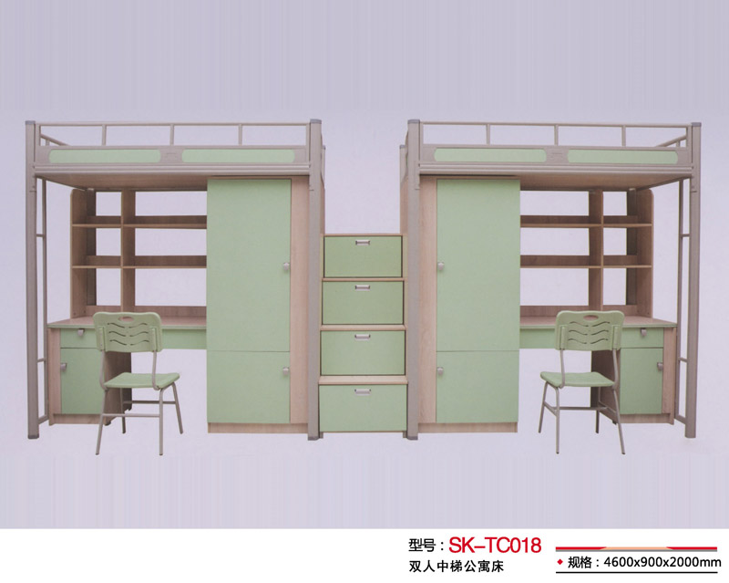 型號(hào)：SK-TC018 雙人中梯公寓床