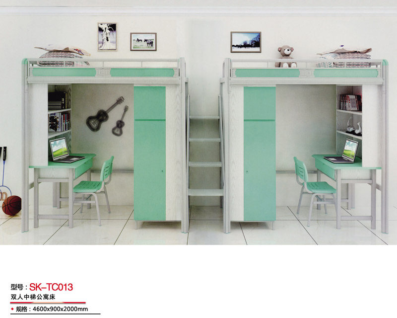 型號(hào)：SK-TC013 雙人中梯公寓床